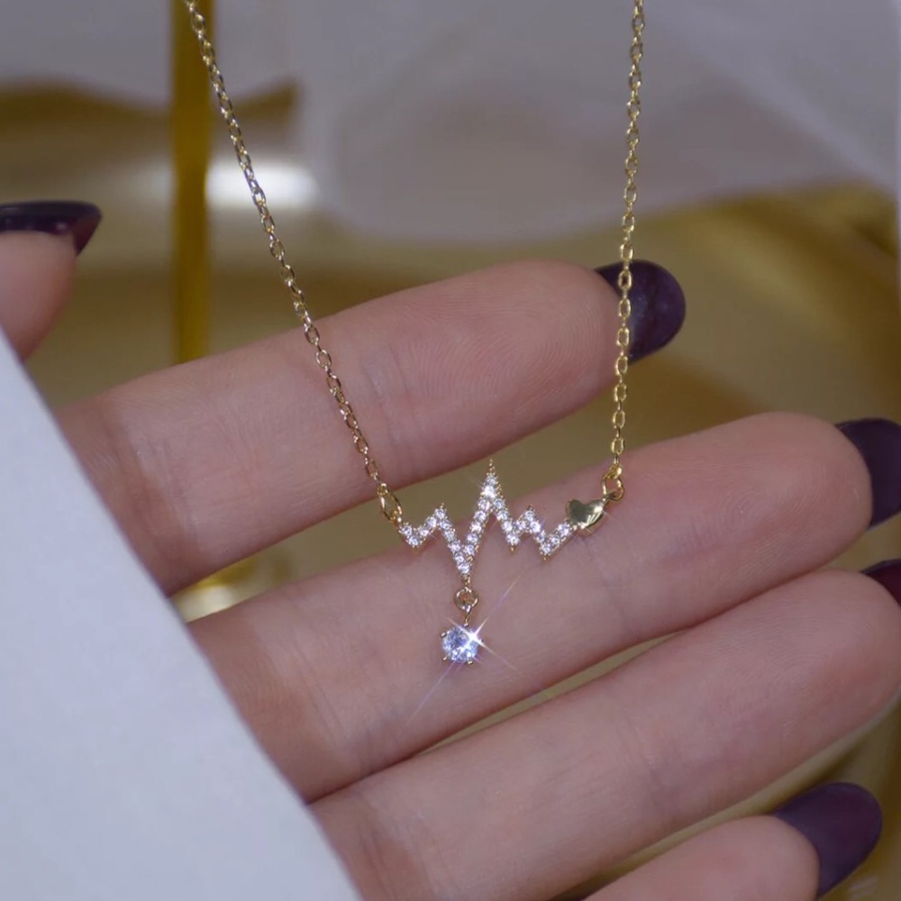 14K GOLD MICRO PAVE DIAMOND PENDANT NECKLACE